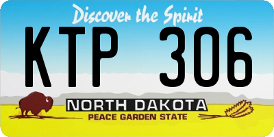 ND license plate KTP306