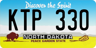 ND license plate KTP330