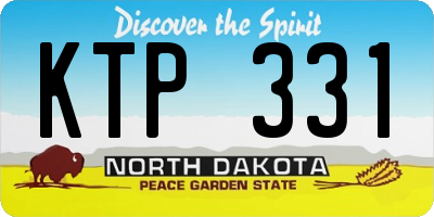 ND license plate KTP331