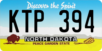 ND license plate KTP394