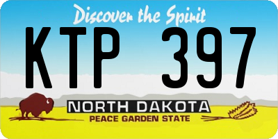 ND license plate KTP397