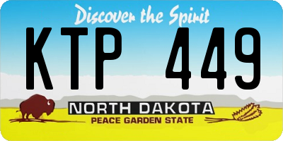 ND license plate KTP449