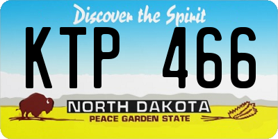 ND license plate KTP466