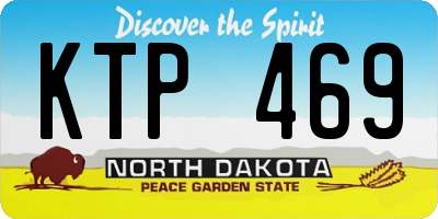ND license plate KTP469
