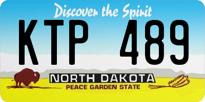 ND license plate KTP489