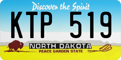 ND license plate KTP519