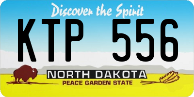 ND license plate KTP556