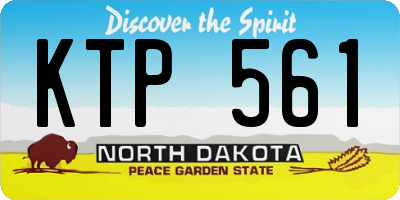 ND license plate KTP561