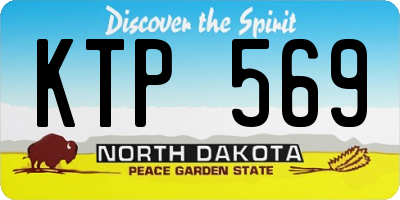 ND license plate KTP569