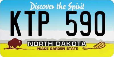 ND license plate KTP590