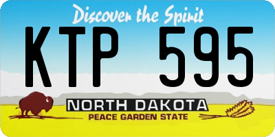 ND license plate KTP595