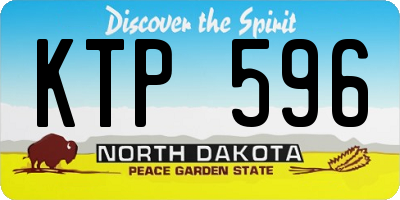 ND license plate KTP596