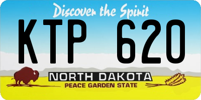 ND license plate KTP620