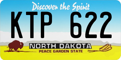 ND license plate KTP622