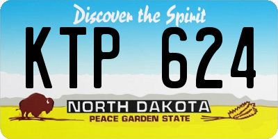 ND license plate KTP624