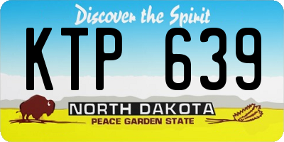 ND license plate KTP639