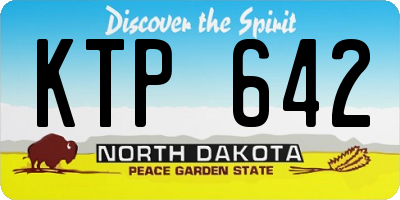 ND license plate KTP642