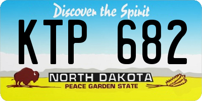 ND license plate KTP682