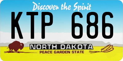 ND license plate KTP686