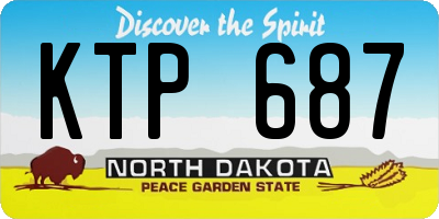 ND license plate KTP687