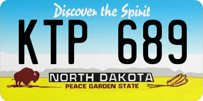 ND license plate KTP689