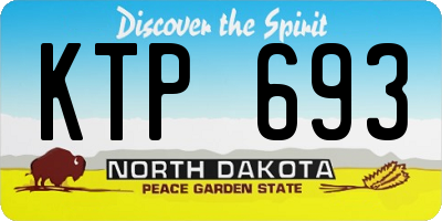ND license plate KTP693