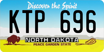 ND license plate KTP696