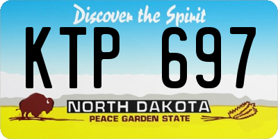 ND license plate KTP697