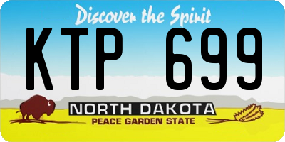 ND license plate KTP699