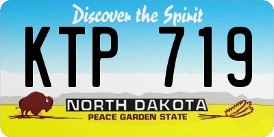 ND license plate KTP719