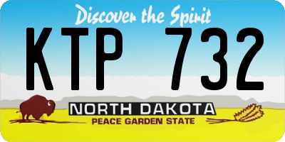 ND license plate KTP732