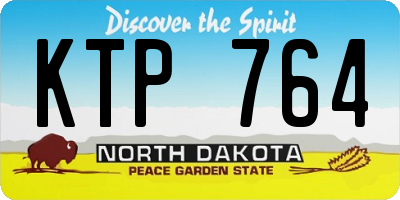 ND license plate KTP764