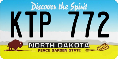 ND license plate KTP772