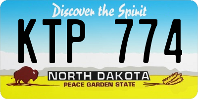 ND license plate KTP774