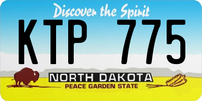 ND license plate KTP775