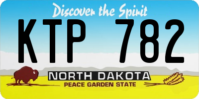 ND license plate KTP782