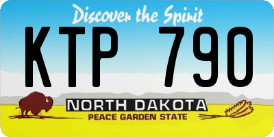 ND license plate KTP790