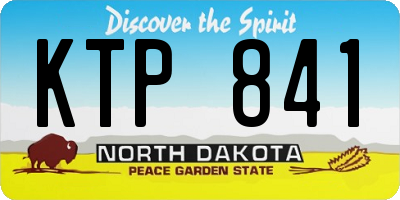 ND license plate KTP841