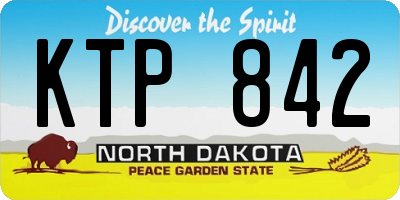 ND license plate KTP842
