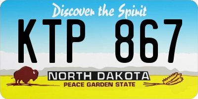 ND license plate KTP867