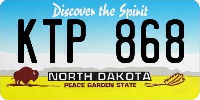 ND license plate KTP868