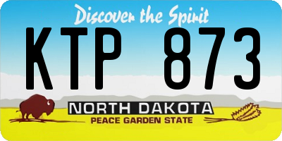 ND license plate KTP873