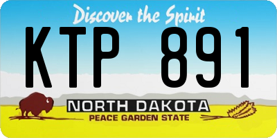 ND license plate KTP891