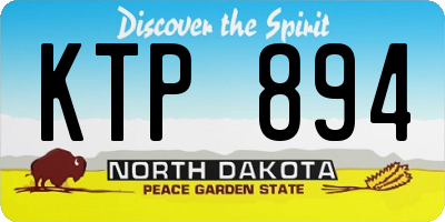 ND license plate KTP894