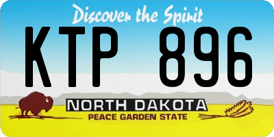 ND license plate KTP896