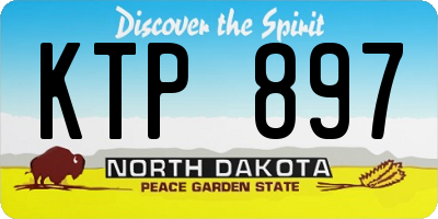ND license plate KTP897