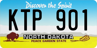 ND license plate KTP901
