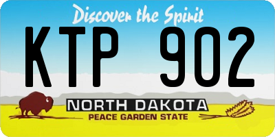 ND license plate KTP902