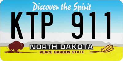 ND license plate KTP911