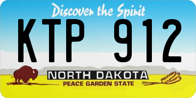 ND license plate KTP912